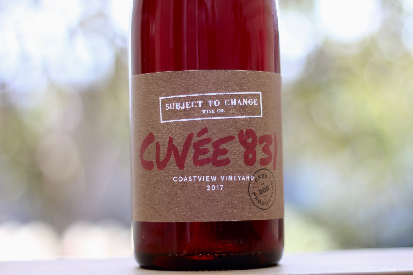 2017 Subject to Change ‘Cuvee 831’ Coastview Vineyard - Rock Juice Inc