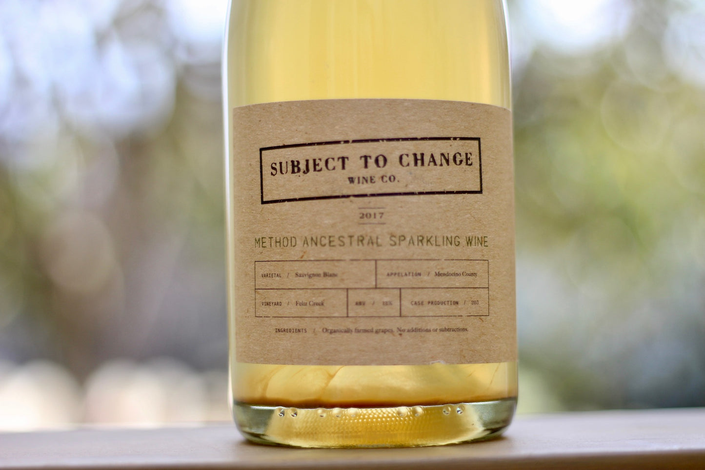 2017 Subject to Change Feliz Creek Method Ancestral Sparkling - Rock Juice Inc
