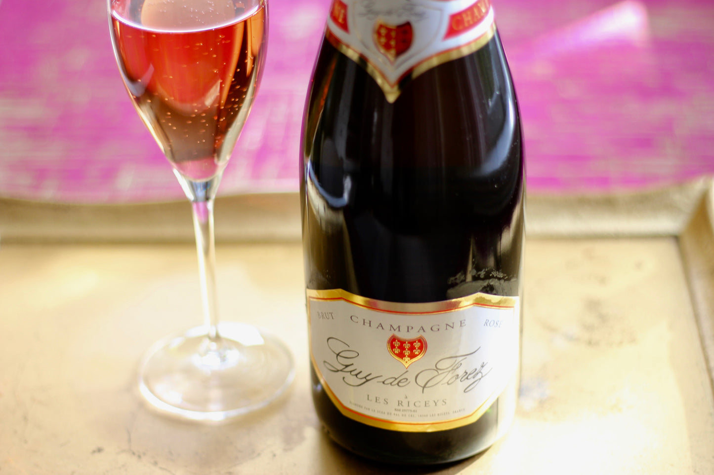 NV Guy de Forez Brut Rosé Champagne - Rock Juice Inc