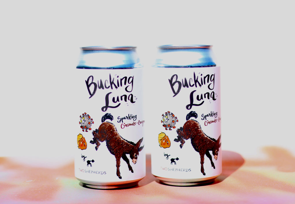 2020 Two Shepherds 'Bucking Luna' Sparkling Cinsault CANS 375ml 2pk