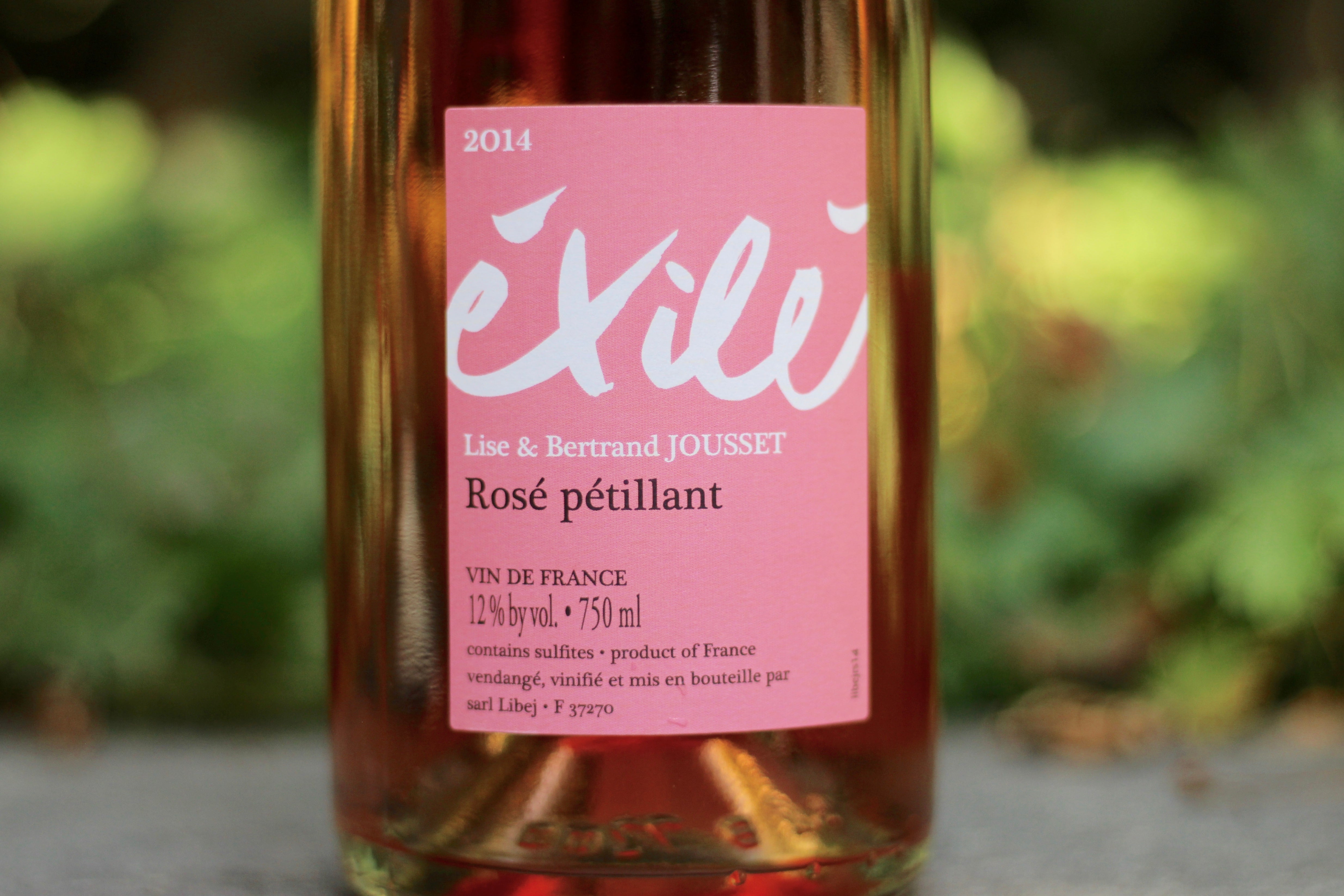 Jousset "Exilé" Pétillant Naturel Rosé