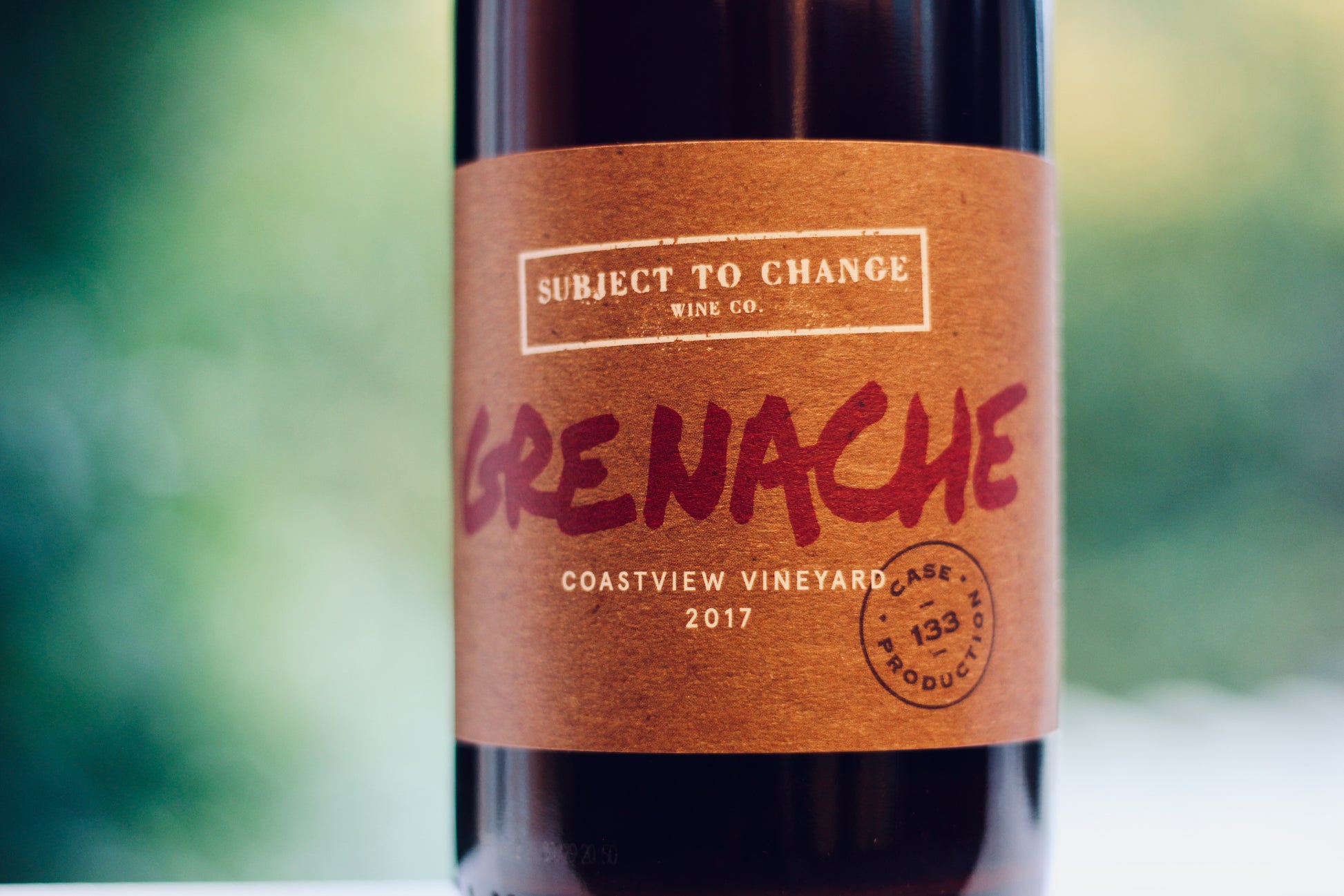 2017 Subject to Change Coastview Vineyard Grenache - Rock Juice Inc