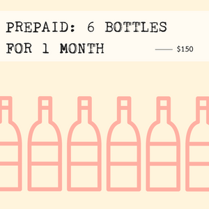 Prepaid: 6 Bottles for 1 Month (includes shipping) - Rock Juice Inc